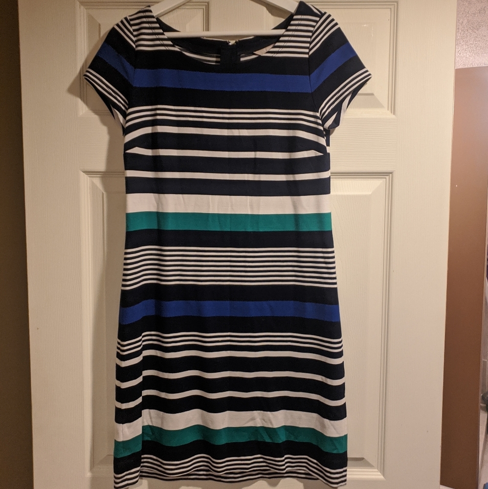 Banana Republic Striped Short Sleeve Dress